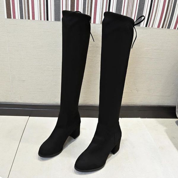 boots women's over-the-knee fall/winter 2021 high-heeled slimming lace-up skinny stretch long thick-heeled, Black
boots women's over-the-knee fall/winter 2021 high-heeled slimming lace-up skinny stretch long thick-heeled, Black