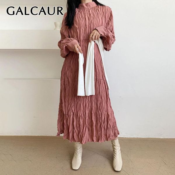 casual dresses galcaur elegant dress for women stand collar long sleeve ruched loose oversized vintage a line mid female 2021 clothing, Black;gray
casual dresses galcaur elegant dress for women stand collar long sleeve ruched loose oversized vintage a line mid female 2021 clothing, Black;gray