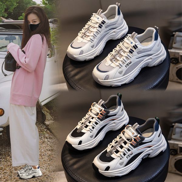 leather women's shoes autumn 2021 sports thick soled elevated casual children's versatile shallow mouth dad, Black;white
leather women's shoes autumn 2021 sports thick soled elevated casual children's versatile shallow mouth dad, Black;white