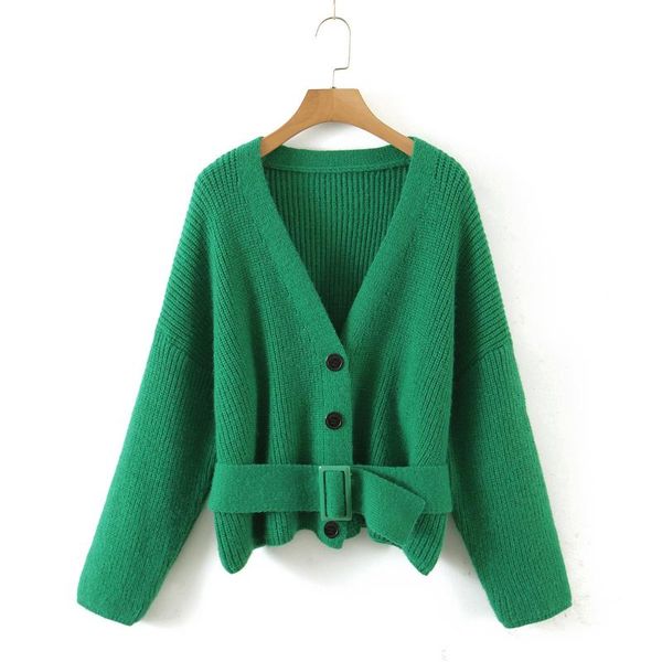 women's knits & tees y8950 korean wholesale 2021 summer style green v-neck buckle waist cardigan sweater, White
women's knits & tees y8950 korean wholesale 2021 summer style green v-neck buckle waist cardigan sweater, White