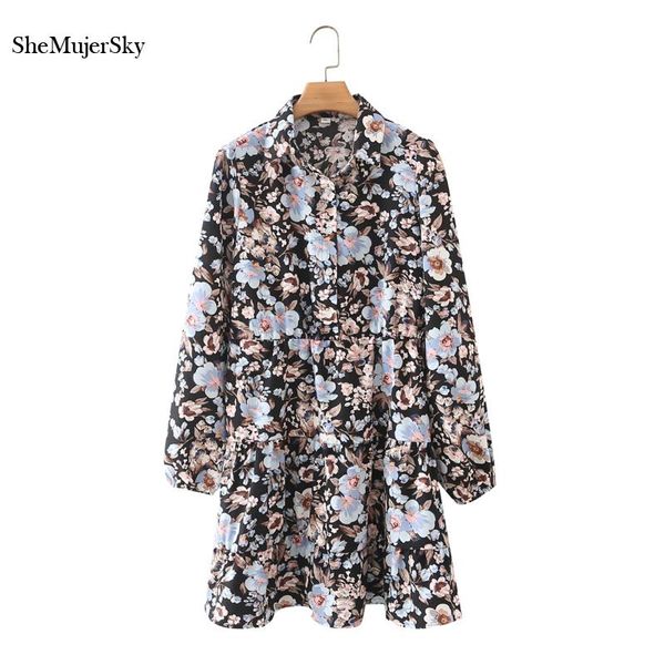 casual dresses shemujersky women flower print dress spring autumn long sleeve turn-down collar buttons short 2021 bodycon, Black;gray
casual dresses shemujersky women flower print dress spring autumn long sleeve turn-down collar buttons short 2021 bodycon, Black;gray