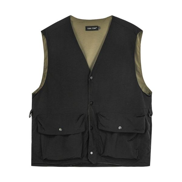 men's vests eukaaru functional style multi pocket vest men streetwear hip hop high street fashion sleeveless coat jacket, Black;white
men's vests eukaaru functional style multi pocket vest men streetwear hip hop high street fashion sleeveless coat jacket, Black;white