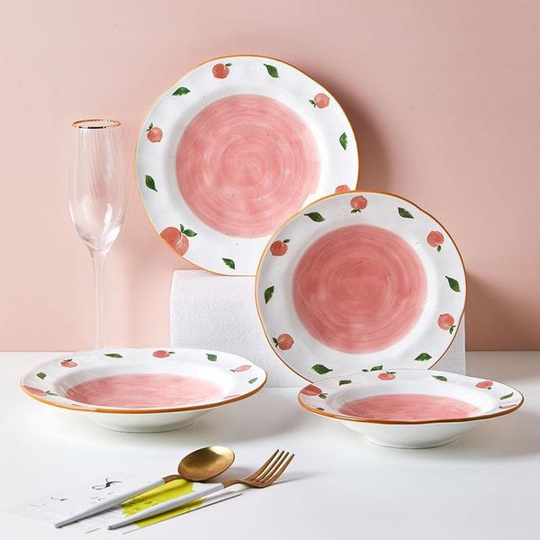 dishes & plates peach western plate girl heart lovely ceramic tableware household dumpling tray net red japanese fish
dishes & plates peach western plate girl heart lovely ceramic tableware household dumpling tray net red japanese fish