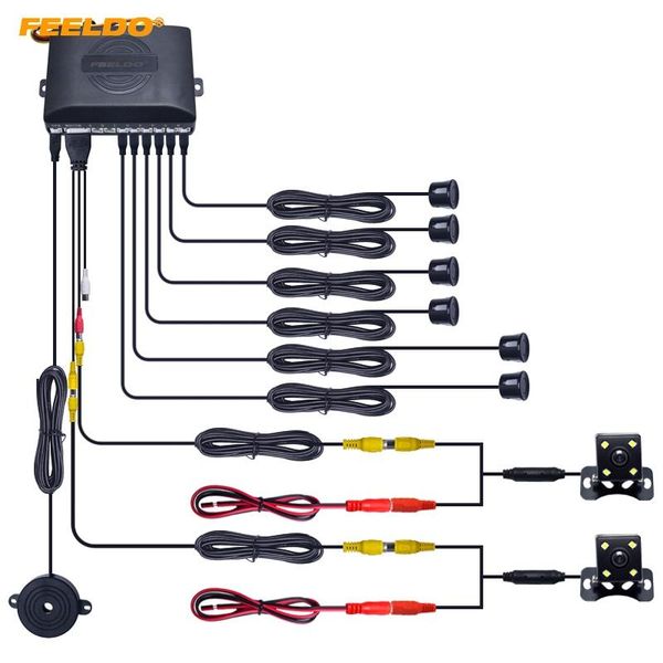 car rear view cameras& parking sensors feeldo 1set 6-sensors sensor with 2pcs ccd 4-led camera dual visual video backup radar system #fd-196
car rear view cameras& parking sensors feeldo 1set 6-sensors sensor with 2pcs ccd 4-led camera dual visual video backup radar system #fd-196