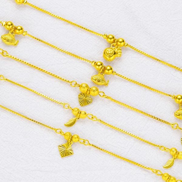 anklets vietnam sand gold bell leaf money bag fish heart shape anklet female brass plated 14k fashion foot ornament wedding jewelry, Red;blue
anklets vietnam sand gold bell leaf money bag fish heart shape anklet female brass plated 14k fashion foot ornament wedding jewelry, Red;blue