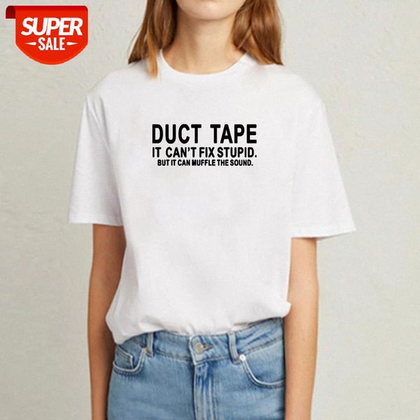sunfiz yf duct tape it can't fix stupid funny t shirts for women short sleeve o-neck cotton tee shirt femme tshirt #yt86, White
sunfiz yf duct tape it can't fix stupid funny t shirts for women short sleeve o-neck cotton tee shirt femme tshirt #yt86, White