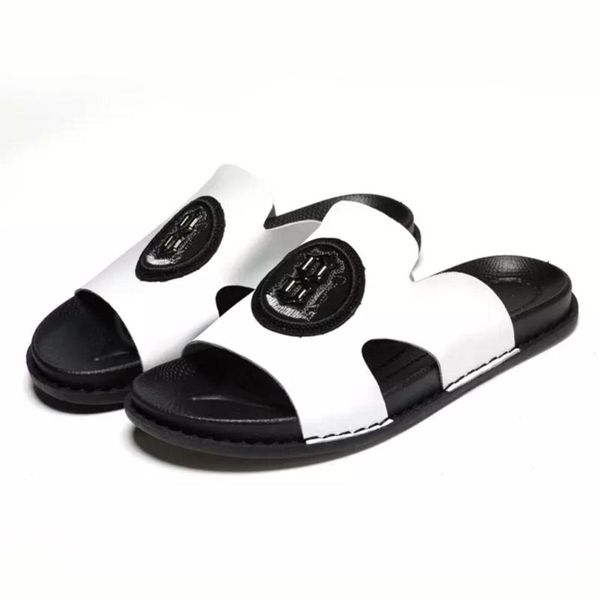 slippers men leathe upper shoes beach walk non-slip sandals comfortable breathable, Black
slippers men leathe upper shoes beach walk non-slip sandals comfortable breathable, Black