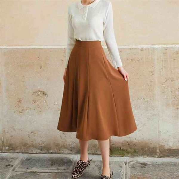 autumn & winter arrivals high waist thin simple solid color wild thickening casual women pleated long skirt 210527, Black
autumn & winter arrivals high waist thin simple solid color wild thickening casual women pleated long skirt 210527, Black