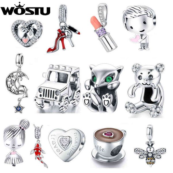 wostu family heart copper charm high heels pendant bee boy & girl dangle beads fit original bracelets for women jewelry, Golden;silver
wostu family heart copper charm high heels pendant bee boy & girl dangle beads fit original bracelets for women jewelry, Golden;silver
