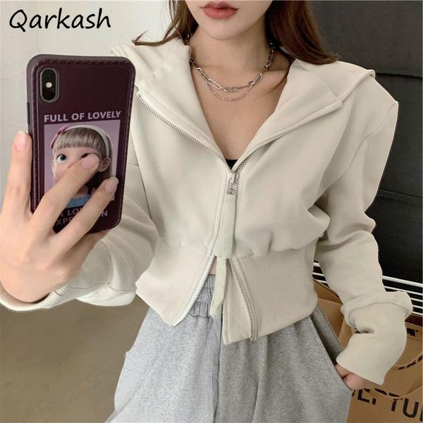 women's jackets women cool crop design high street workout clothing ladies with hat zippers long sleeve spring autumn warm girl, Black;brown
women's jackets women cool crop design high street workout clothing ladies with hat zippers long sleeve spring autumn warm girl, Black;brown