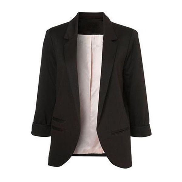 women's suits & blazers 2021 womens business spring autumn women jackets short slim long-sleeve blazer suit basic bomber, White;black
women's suits & blazers 2021 womens business spring autumn women jackets short slim long-sleeve blazer suit basic bomber, White;black