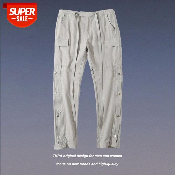 tkpa heavy industry washed water worn trousers zipper side breasted straight overalls men's casual long pants #9v2g, Black
tkpa heavy industry washed water worn trousers zipper side breasted straight overalls men's casual long pants #9v2g, Black