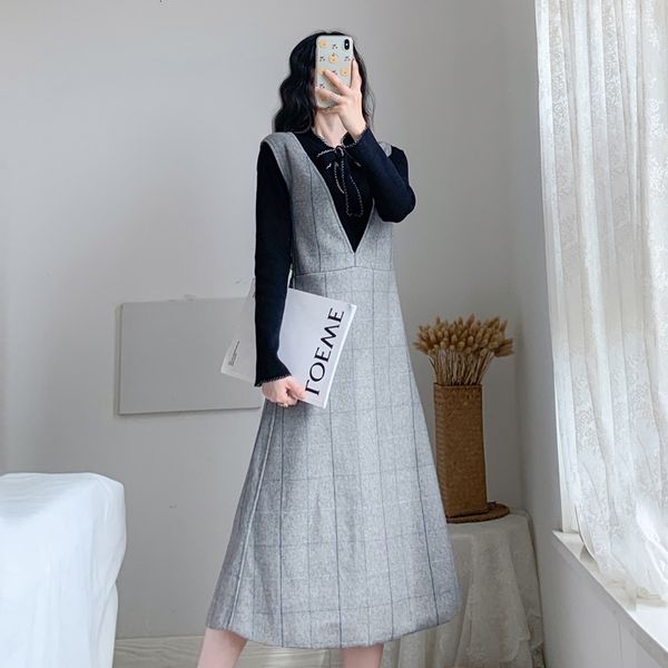 Plus Elegant Female Size of Two Garments 2021 Suit New Winter Knit Upper Sweater and Plaid Girdle Dress Office Clothes L2ba, Black;gray
Plus Elegant Female Size of Two Garments 2021 Suit New Winter Knit Upper Sweater and Plaid Girdle Dress Office Clothes L2ba, Black;gray