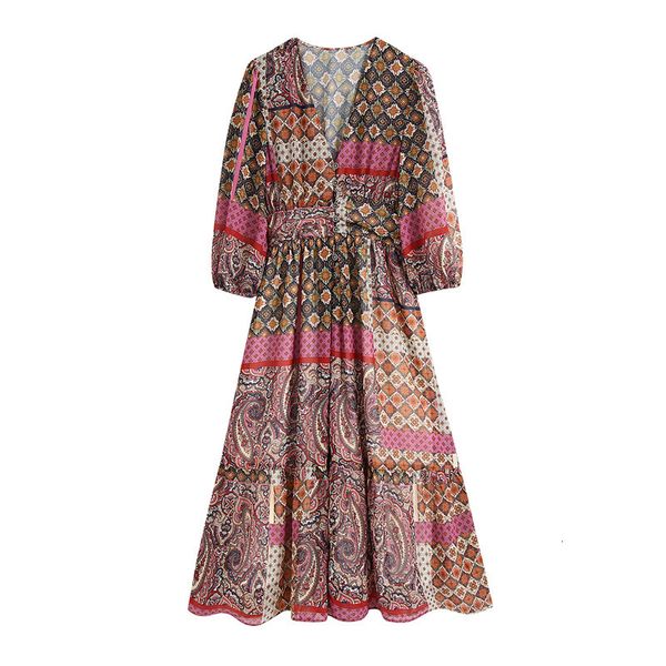 2021 new women paisley print chiffon deep v-neck long sleeve es vintage ladies maxi gdy5, Black;gray
2021 new women paisley print chiffon deep v-neck long sleeve es vintage ladies maxi gdy5, Black;gray