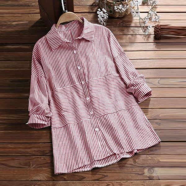 women's blouses & shirts casual striped sweatshirt blouse vetement femme long sleeve printing button turn-down collar, White
women's blouses & shirts casual striped sweatshirt blouse vetement femme long sleeve printing button turn-down collar, White