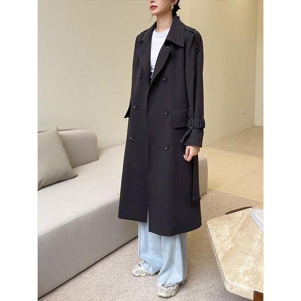women's trench coats windbreaker coat spring and autumn clothes 2021 medium length knee korean style this year's early, Tan;black
women's trench coats windbreaker coat spring and autumn clothes 2021 medium length knee korean style this year's early, Tan;black