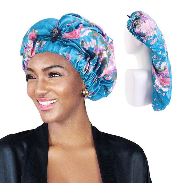 beanie/skull caps fashion satin print bonnet sleep cap with high elastic hair band night care nightcap for women men chemo, Blue;gray
beanie/skull caps fashion satin print bonnet sleep cap with high elastic hair band night care nightcap for women men chemo, Blue;gray