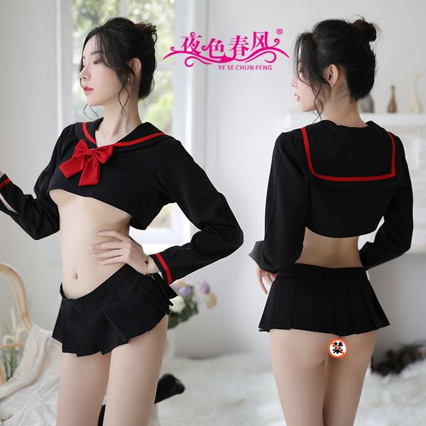 fun underwear student uniform temptation po pography long sleeved sailor suit fun pajamas, Red;black
fun underwear student uniform temptation po pography long sleeved sailor suit fun pajamas, Red;black