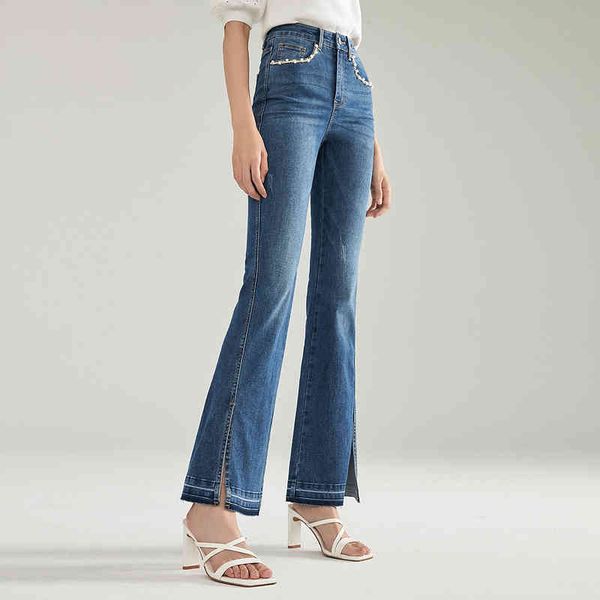 women's jeans in the autumn, women's brem pants crack sheath pearl design fine pocket denim bell bottoms u5wz, Blue
women's jeans in the autumn, women's brem pants crack sheath pearl design fine pocket denim bell bottoms u5wz, Blue