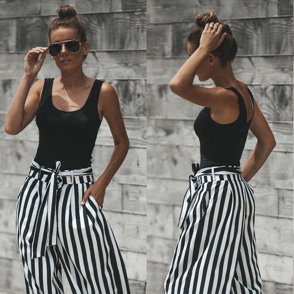 fashion pants womens high waist casual black white striped long pants ladies wide leg loose trousers stylish streetwear
fashion pants womens high waist casual black white striped long pants ladies wide leg loose trousers stylish streetwear