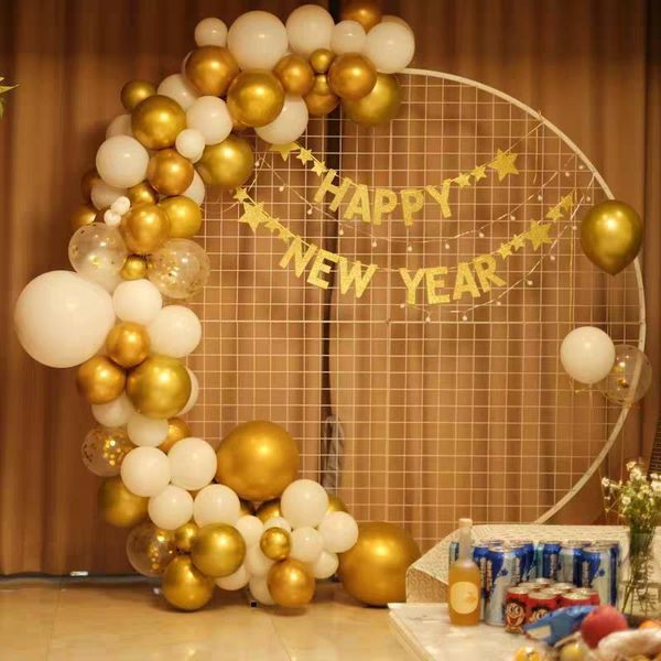 party decoration wrought iron circle grid background stand wedding props round arch decor flower frame stage shelf
party decoration wrought iron circle grid background stand wedding props round arch decor flower frame stage shelf