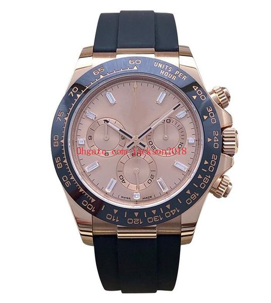 original box luxury men's watches 40mm 116515 steel bezel black rubber strap mechanical automatic diamond dial fashion wristwatches, Slivery;brown
original box luxury men's watches 40mm 116515 steel bezel black rubber strap mechanical automatic diamond dial fashion wristwatches, Slivery;brown