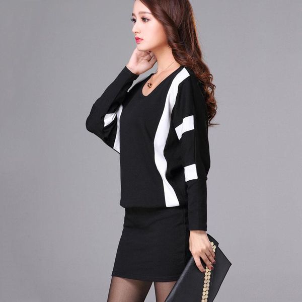 casual dresses long sleeve winter women dress plus size stripe black party clothing office ladies red bandage, Black;gray
casual dresses long sleeve winter women dress plus size stripe black party clothing office ladies red bandage, Black;gray
