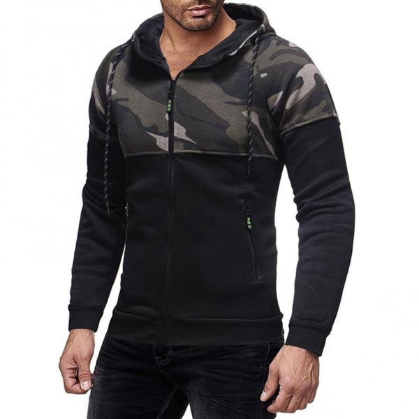 men's hoodies & sweatshirts men casual slim long sleeve camouflage zipper pocket hooded hoodie sweatshirt fashion skateboard hip hop ho, Black
men's hoodies & sweatshirts men casual slim long sleeve camouflage zipper pocket hooded hoodie sweatshirt fashion skateboard hip hop ho, Black