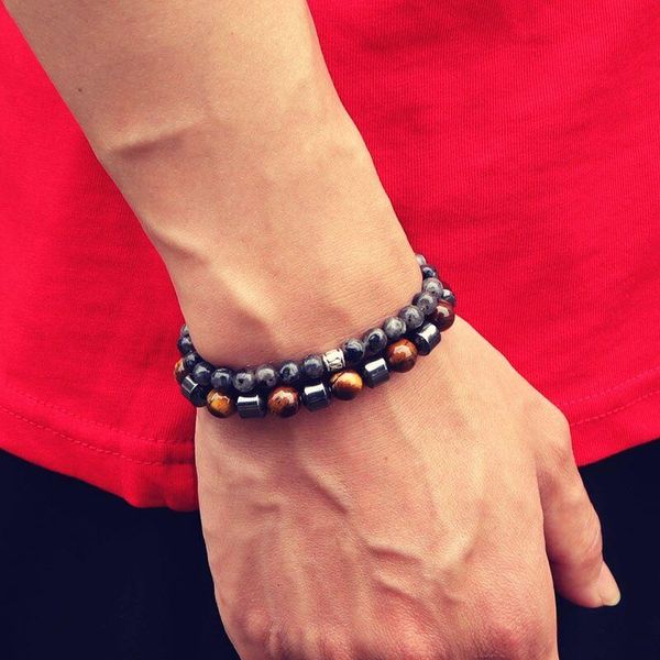 beaded, strands natural tiger eye bracelet minimalist 6mm lava lapis lazuli map stone beaded braclet trendy alloy charm yoga braslet lover g, Black
beaded, strands natural tiger eye bracelet minimalist 6mm lava lapis lazuli map stone beaded braclet trendy alloy charm yoga braslet lover g, Black
