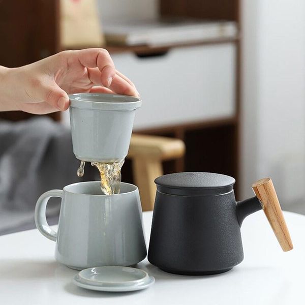 mugs creative ceramics tea infuser cup with lid cover filter wooden handle for milk coffee juice tumbler customizable decor
mugs creative ceramics tea infuser cup with lid cover filter wooden handle for milk coffee juice tumbler customizable decor