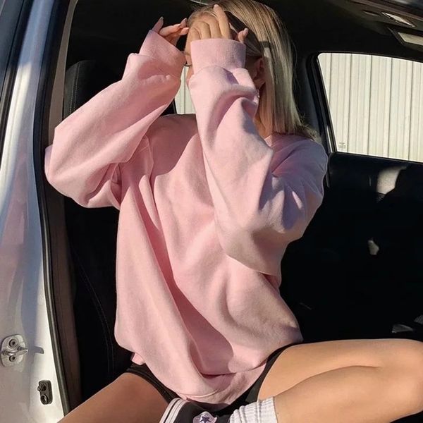 2021 new fashion simple women hoodie sweatshirt autumn solid all-match long sleeve oversize hoodies lady casual chic streetwear b5le, Black
2021 new fashion simple women hoodie sweatshirt autumn solid all-match long sleeve oversize hoodies lady casual chic streetwear b5le, Black