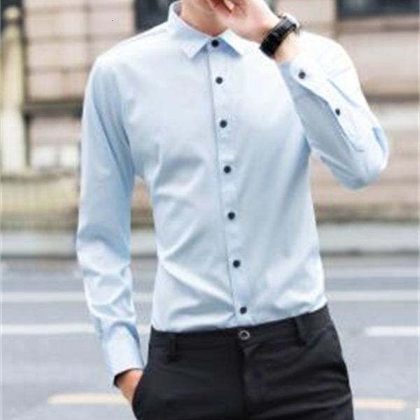 zng 2021 men's shirt long-sleeve shirt overalls slim square collar solid color youth undershirt 2021 spring grdk, White
zng 2021 men's shirt long-sleeve shirt overalls slim square collar solid color youth undershirt 2021 spring grdk, White