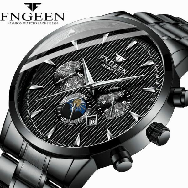 wristwatches fngeen quartz watch men watches fashion relojes waterproof sport wristwatch stainless steel male clock relogio masculino 2021, Slivery;brown
wristwatches fngeen quartz watch men watches fashion relojes waterproof sport wristwatch stainless steel male clock relogio masculino 2021, Slivery;brown