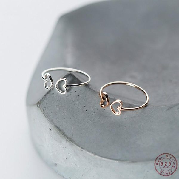 cluster rings 925 sterling silver adjustable hollow love heart minimalist fashion for women party office jewelry, Golden;silver
cluster rings 925 sterling silver adjustable hollow love heart minimalist fashion for women party office jewelry, Golden;silver
