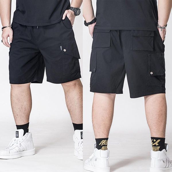 large pockets loose casual trend straight five-point pants overalls shorts men's summer fashion tide brand, White;black
large pockets loose casual trend straight five-point pants overalls shorts men's summer fashion tide brand, White;black