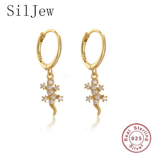 hoop & huggie fashion trendy 100% 925 sterling silver punk lizard gecko animal insect zircon earrings women fine jewelry delicate gift, Golden;silver
hoop & huggie fashion trendy 100% 925 sterling silver punk lizard gecko animal insect zircon earrings women fine jewelry delicate gift, Golden;silver