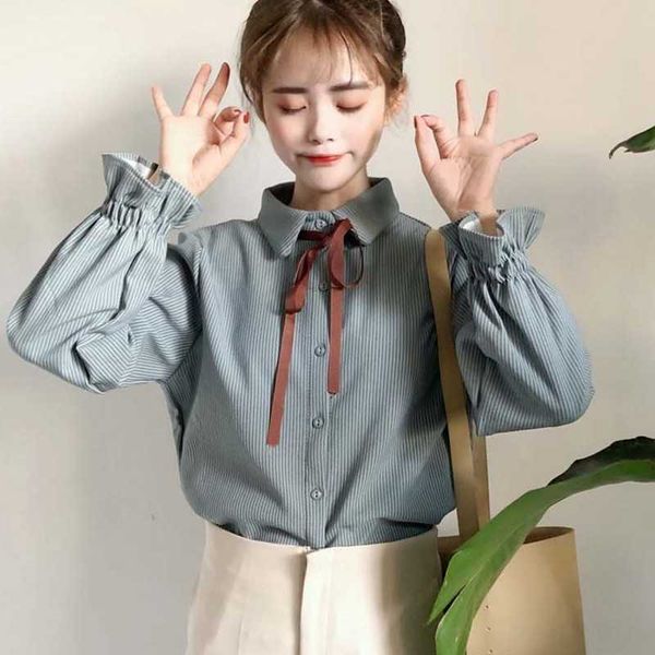 sweet lolita shirt striped mori girls autumn winter japanese style cute kawaii blue rabbit bowknot blouse 210601, White
sweet lolita shirt striped mori girls autumn winter japanese style cute kawaii blue rabbit bowknot blouse 210601, White
