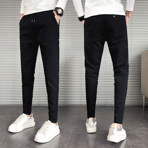 new thin 2021 korean slacks fit men's clothing thick winter warm waist streetwear fashion plus veet black pants 28-34 o2ao
new thin 2021 korean slacks fit men's clothing thick winter warm waist streetwear fashion plus veet black pants 28-34 o2ao