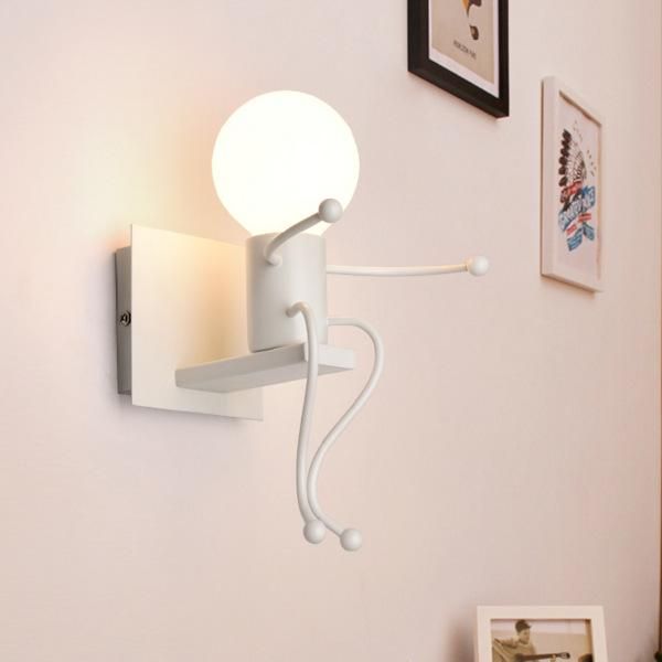 indoor decoration modern creative man shape wall lamp cute wall mounted light sconce e27 socket ac 85-240v light
indoor decoration modern creative man shape wall lamp cute wall mounted light sconce e27 socket ac 85-240v light