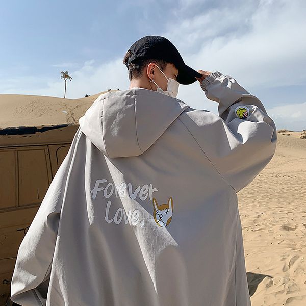 autumn new hooded jacket men's loose trend cartoon print coat and versatile casual top, Black;brown
autumn new hooded jacket men's loose trend cartoon print coat and versatile casual top, Black;brown