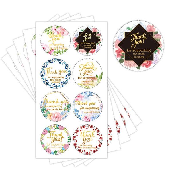 window stickers 8pcs/sheet creative flower thank you for supporting my small business bronzing gift envelop packaging decoration sticker lab
window stickers 8pcs/sheet creative flower thank you for supporting my small business bronzing gift envelop packaging decoration sticker lab