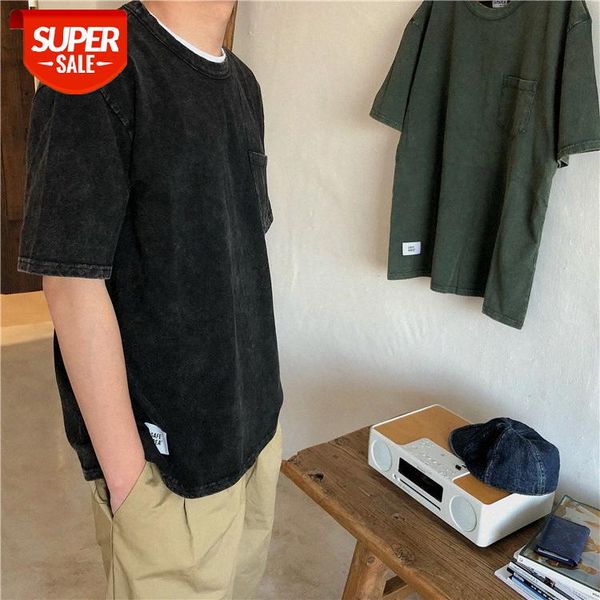 forn3 round neck t-shirt japanese basic simple handsome loose heavy wash short-sleeved men #6t0e, White;black
forn3 round neck t-shirt japanese basic simple handsome loose heavy wash short-sleeved men #6t0e, White;black