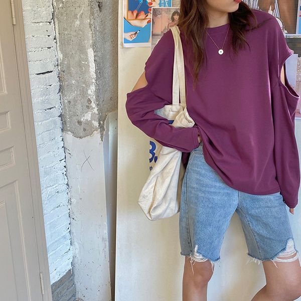 2021 new 3colors autumn korean preppy style basic soild color long sleeve t shirts womens hole tee shirt femme (f4051) f6oe, White
2021 new 3colors autumn korean preppy style basic soild color long sleeve t shirts womens hole tee shirt femme (f4051) f6oe, White