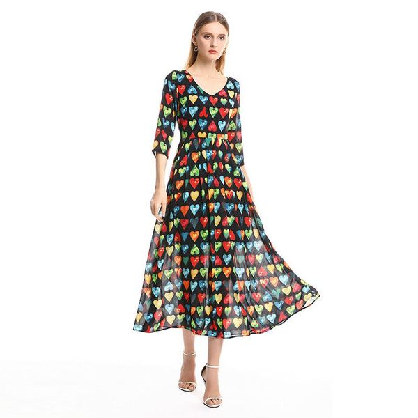 casual dresses 2021 spring&summer long dress arrival fashion v-neck full half sleeve heart print ankle-length women vestido, Black;gray
casual dresses 2021 spring&summer long dress arrival fashion v-neck full half sleeve heart print ankle-length women vestido, Black;gray
