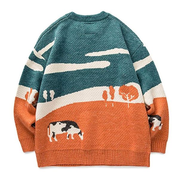 men's sweaters ekna-youth men harajuku moutain winter 2021 pullover mens oversized korean fashions sweater women vintage clothes, White;black
men's sweaters ekna-youth men harajuku moutain winter 2021 pullover mens oversized korean fashions sweater women vintage clothes, White;black