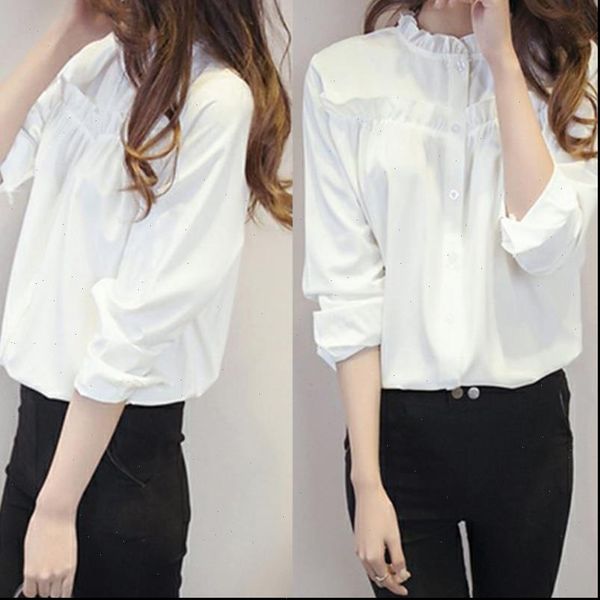 2021 white women ruffled collar peplum long sleeve elegant plain blouse female shirts high quality
2021 white women ruffled collar peplum long sleeve elegant plain blouse female shirts high quality