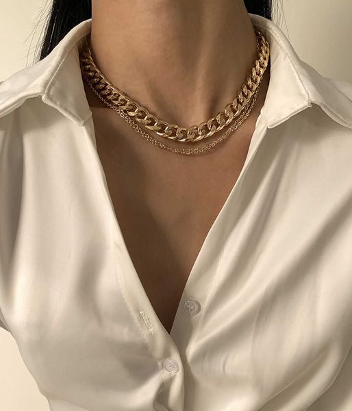 jewelry punk hip hop metal geometric for women simple thick with key chain necklace, Silver
jewelry punk hip hop metal geometric for women simple thick with key chain necklace, Silver
