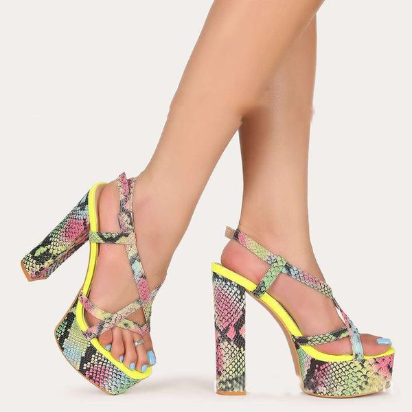 large size 43 women colorful snake print platform sandals open toe buckle high heels shoes for women summer shoes woman, Black
large size 43 women colorful snake print platform sandals open toe buckle high heels shoes for women summer shoes woman, Black
