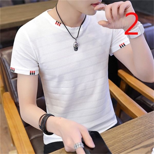 short-sleeved 2021 t-shirt summer new personality youth men's trend round neck compassionate breathable tac4, White;black
short-sleeved 2021 t-shirt summer new personality youth men's trend round neck compassionate breathable tac4, White;black