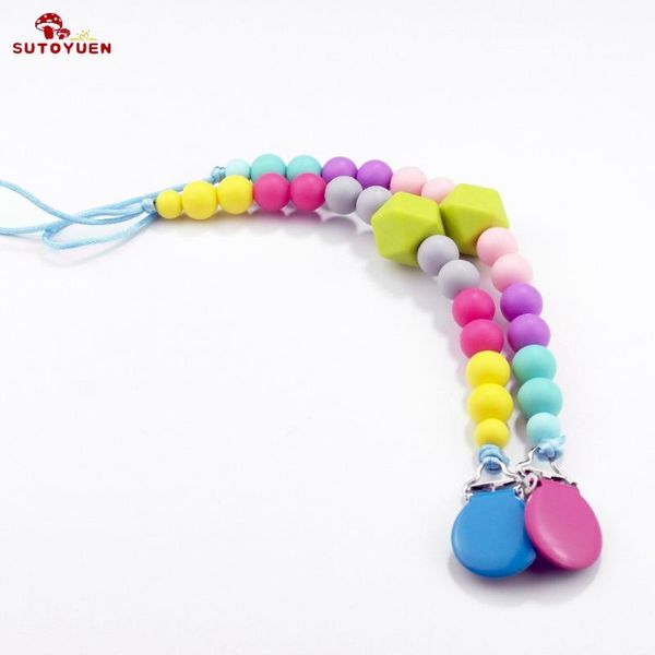 pacifiers# food grade silicone beads teething pacifier chain round metal clip baby teether chew toys holder accessory
pacifiers# food grade silicone beads teething pacifier chain round metal clip baby teether chew toys holder accessory